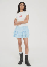 Huffer Catalina Rara Mini Skirt - Blue/Chalk