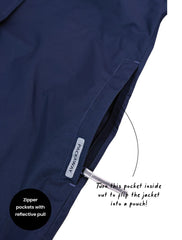 Therm 10K Packaway Rainshell - Navy