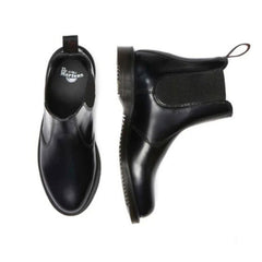 Dr Martens Flora Chelsea Boot - Black Polished Smooth