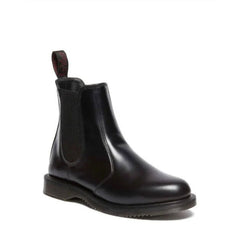 Dr Martens Flora Chelsea Boot - Black Polished Smooth