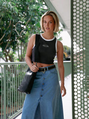 Volcom Strapped PU Shoulder Bag - Black