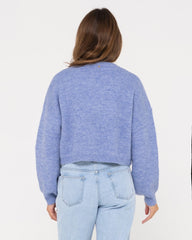 Rusty Sundae LS Crew Neck - Periwinkle Blue