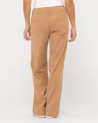 Rusty The Secret Low Rise Cord Pant - Oatmilk