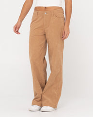 Rusty The Secret Low Rise Cord Pant - Oatmilk