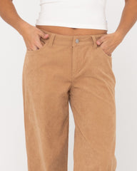 Rusty The Secret Low Rise Cord Pant - Oatmilk