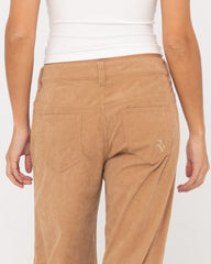 Rusty The Secret Low Rise Cord Pant - Oatmilk