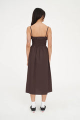 Huffer Cruise Eden Midi Dress - Cacao