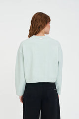 Huffer Elle Crop Cardigan - Mint