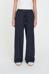 Huffer Stripe Hailey Trackpant - Navy