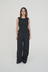 Huffer Womens Lin-in Sabine Pant - Black