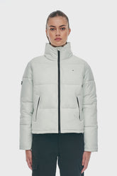 Huffer Womens Box Puffer Jacket - Crisp