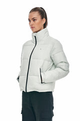 Huffer Womens Box Puffer Jacket - Crisp