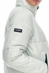Huffer Womens Box Puffer Jacket - Crisp