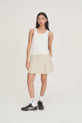 Huffer Cargo Mini Skirt - Beige