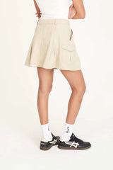 Huffer Cargo Mini Skirt - Beige