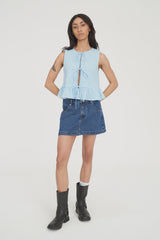 Huffer Catalina Bow Top - Blue/Chalk