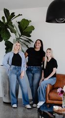Junkfood Wendy Wide Leg Jean - Denim Blue