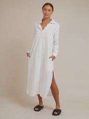 Silent Theory Willow Shirt Dress - White
