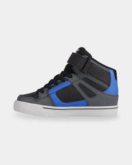 DC Boys Pure Hi Top EV - Grey/Black/Blue