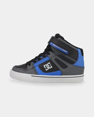 DC Boys Pure Hi Top EV - Grey/Black/Blue