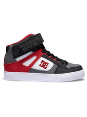 DC Youth Pure high Top EV - White/Grey/Red