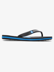 Quiksilver Youth 8-16 Molokai Panel Jandals - Black/Blue/Black