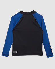 Quiksilver Everyday UPF50 LS Boys Rashie - Monaco Blue