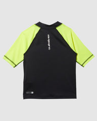 Quiksilver Everyday UPF50 SS Boys Rashie - Safety Yellow