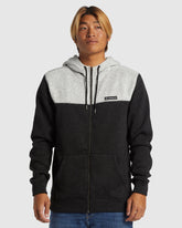 Quiksilver Keller Block Zip - Black Heather