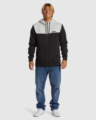 Quiksilver Keller Block Zip - Black Heather