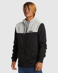 Quiksilver Keller Block Zip - Black Heather