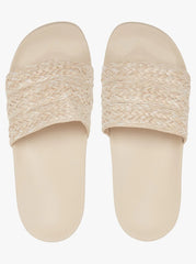 Roxy Slippy Slide Jute - Cream
