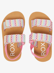 Roxy Girls Roxy Cage Sandals - White/Print