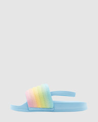 Roxy Girls 2 - 7 Slippy Ribbed Sandal - Snowcone Gradient