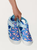 Roxy Slip on Grom Sandals - Blue/Pink