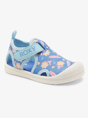 Roxy Slip on Grom Sandals - Blue/Pink