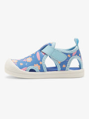 Roxy Slip on Grom Sandals - Blue/Pink