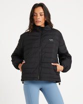 RVCA Womens VA Puffer Jacket - Black