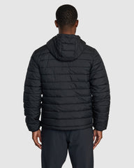 RVCA Mens Packable Puffa Hooded Jacket - Black