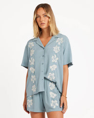 Volcom Womens Tropicali Short- Blue Sapphire