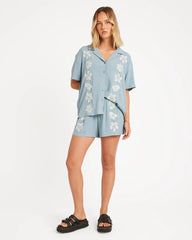 Volcom Womens Tropicali Short- Blue Sapphire