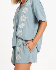 Volcom Womens Tropicali Short- Blue Sapphire