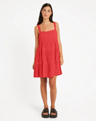 Volcom Viper Mini Dress - Red