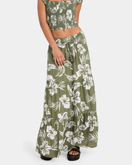 Volcom Viper Maxi Skirt - Moss Stone