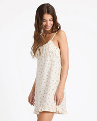 Roxy In Bloom Wildflower Dress - Bone