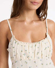 Roxy In Bloom Wildflower Dress - Bone