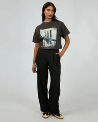 All About Eve Brooklyn Oversized Tee - Washed Black