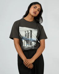 All About Eve Brooklyn Oversized Tee - Washed Black