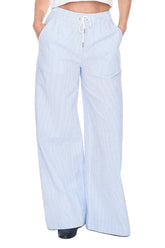 Huffer Cruise Lounge Pant - Ice Blue Stripe