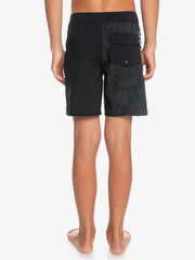 Quiksilver 8-16 Surfsilk Radical Arch Youth Boardies - Black